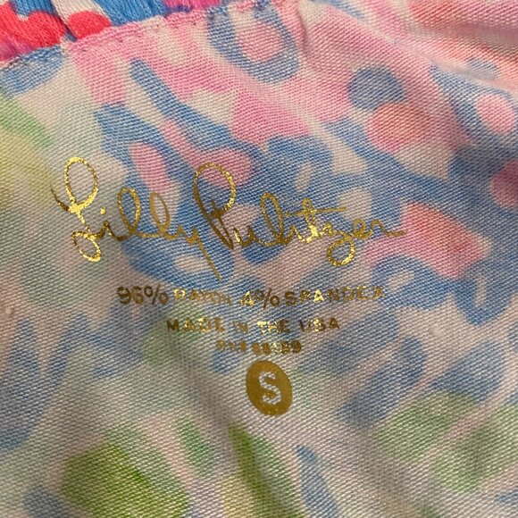 Lilly Pulitzer Neveah One Shoulder Blouse in Lovers Coral Size S - Picture 4 of 7